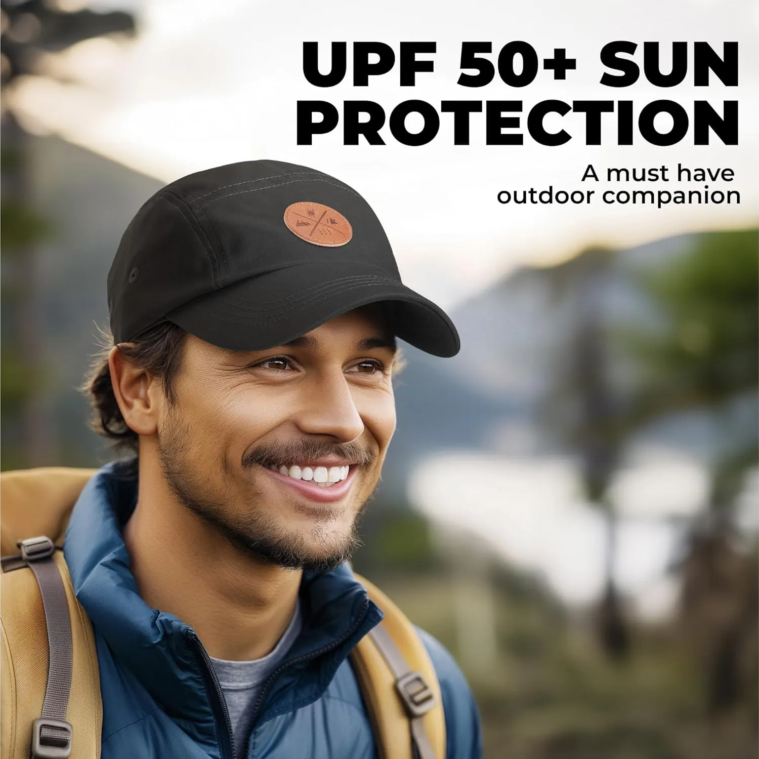 5 Panel Hat for Men - Stylish Baseball Cap, Camp Hat for Women, Casual Trucker Hat & Stylish Running Hat for Sun Protection