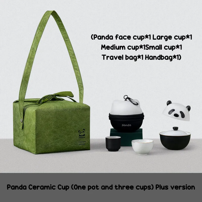 Ceramic Panda Teaware - 3 Piece Set