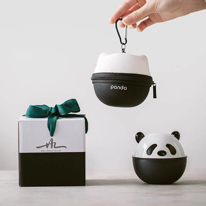 Ceramic Panda Teaware - 3 Piece Set