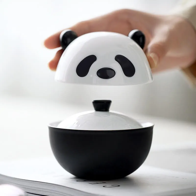 Ceramic Panda Teaware - 3 Piece Set