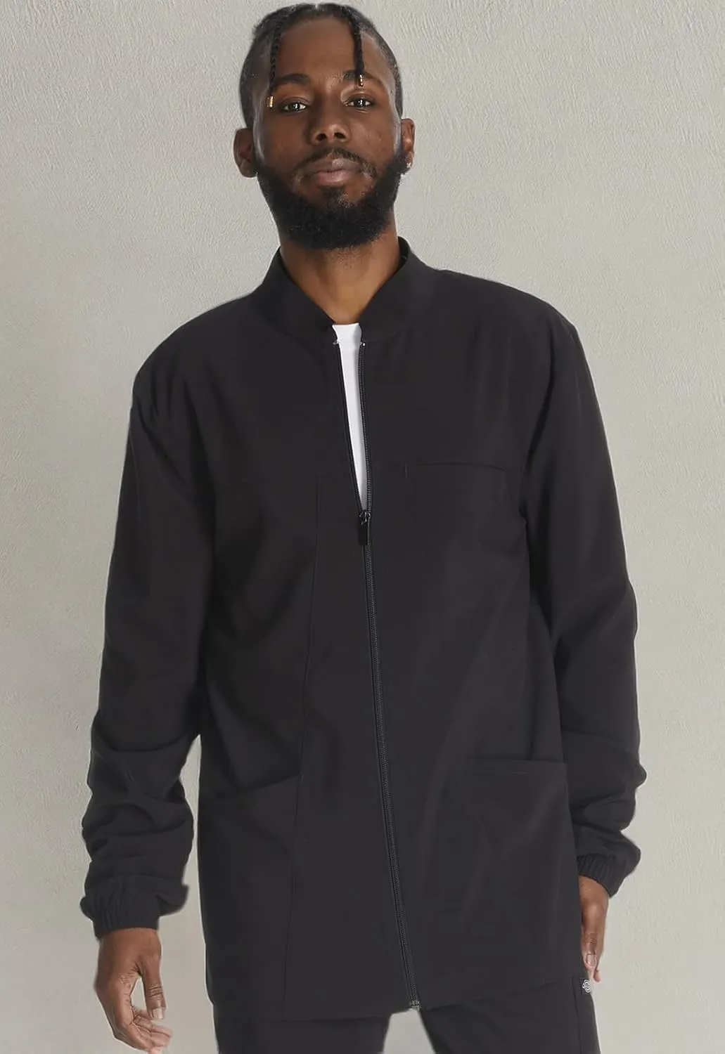 Dickies Men's Zip Front Jacket with 3 Pockets 360 Stretch and Moisture Wicking Fabric DK342