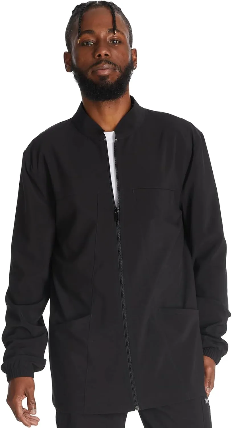 Dickies Men's Zip Front Jacket with 3 Pockets 360 Stretch and Moisture Wicking Fabric DK342