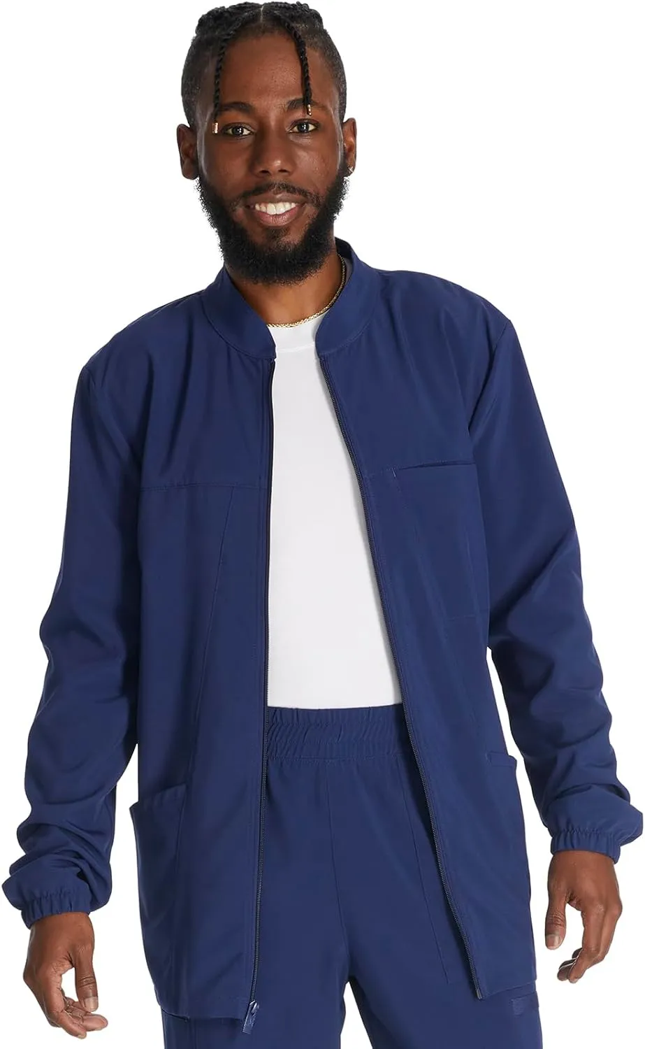Dickies Men's Zip Front Jacket with 3 Pockets 360 Stretch and Moisture Wicking Fabric DK342