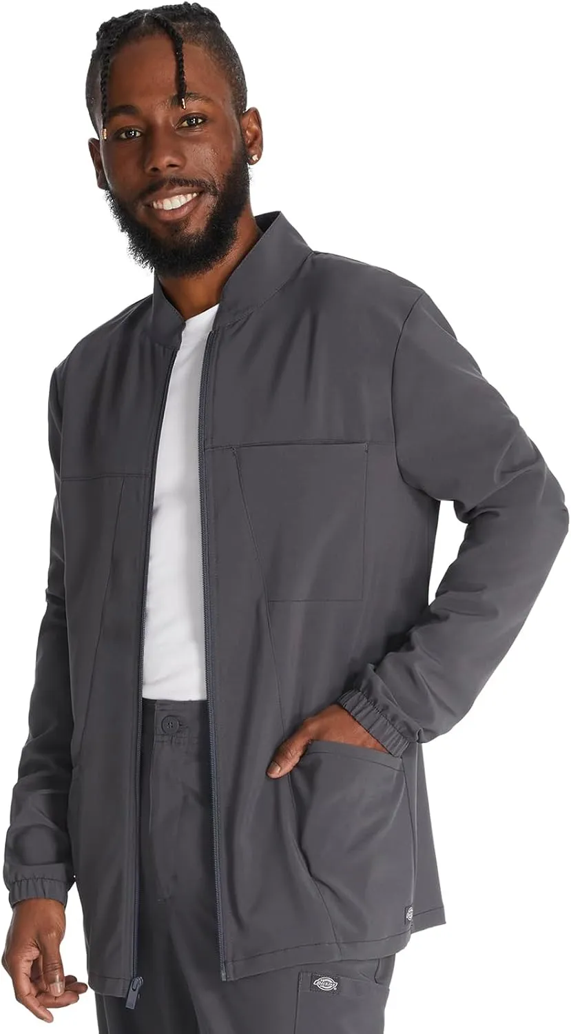 Dickies Men's Zip Front Jacket with 3 Pockets 360 Stretch and Moisture Wicking Fabric DK342