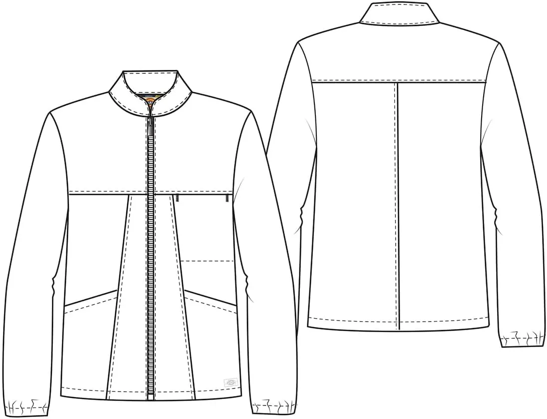 Dickies Men's Zip Front Jacket with 3 Pockets 360 Stretch and Moisture Wicking Fabric DK342