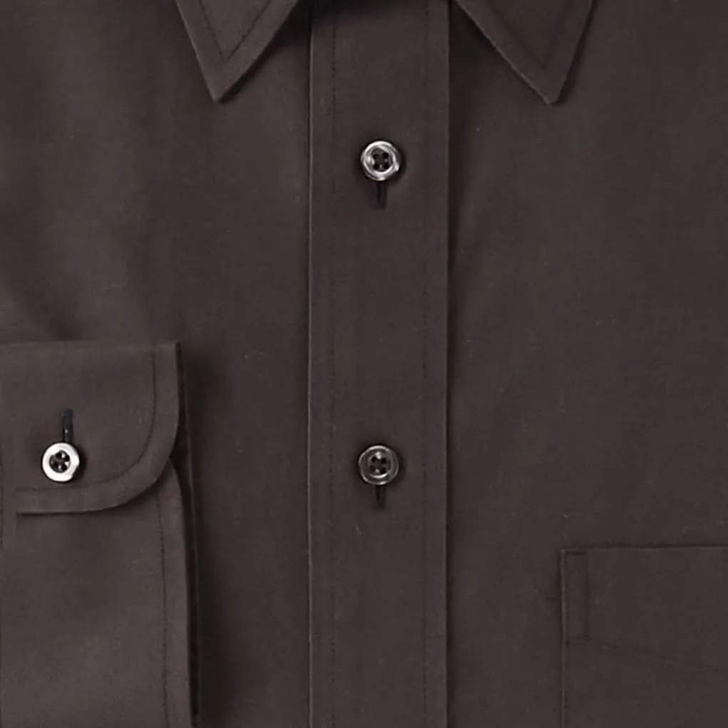 Gold Label Men's Point Collar Dress Shirt with Pocket Non-Iron Wrinkle-Resistant, Regular Sizes