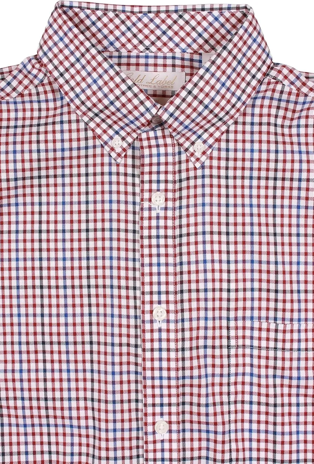 Gold Label Roundtree & Yorke Big Tall Non-Iron Men's Long Sleeve Shirt with Comfort Stretch