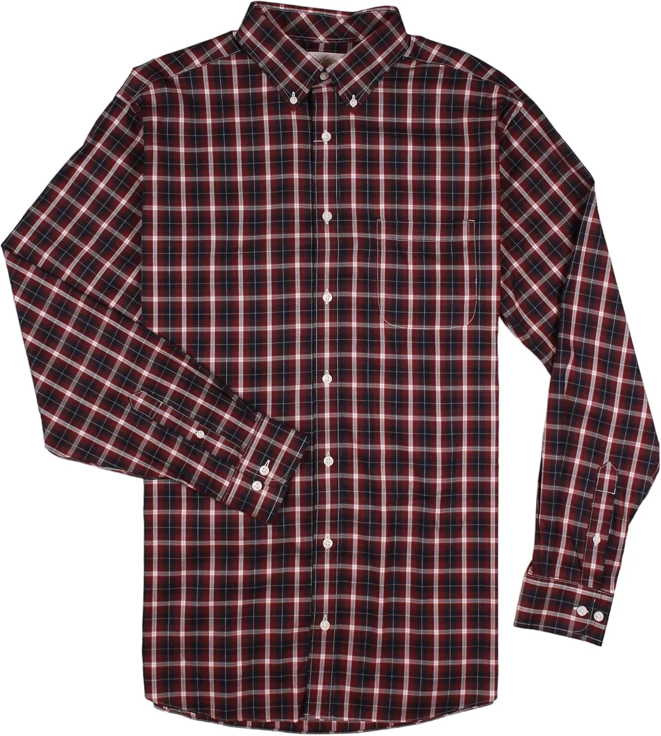 Gold Label Roundtree & Yorke Big Tall Non-Iron Men's Long Sleeve Shirt with Comfort Stretch