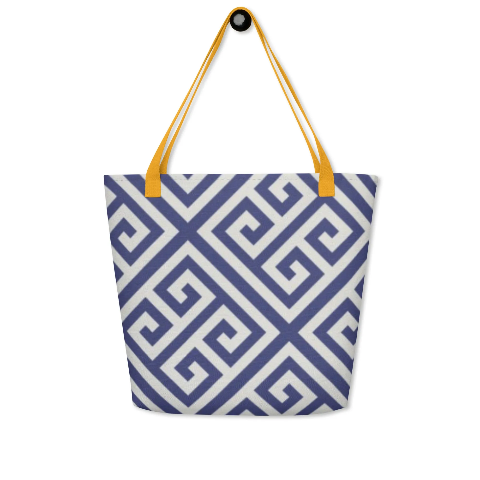 GREEK KEYS Large Tote Bag