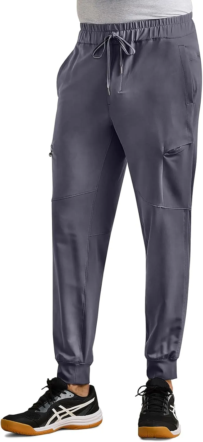 Healing Hands Men's Scrub Pant Nolen Jogger with 6 Pocket, Moisture Wicking, 360° Stretch & Recycled Fibers 9172
