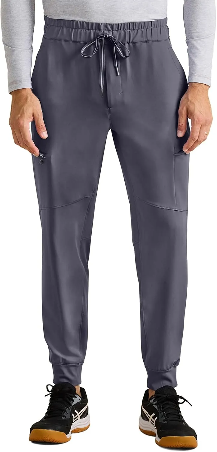 Healing Hands Men's Scrub Pant Nolen Jogger with 6 Pocket, Moisture Wicking, 360° Stretch & Recycled Fibers 9172