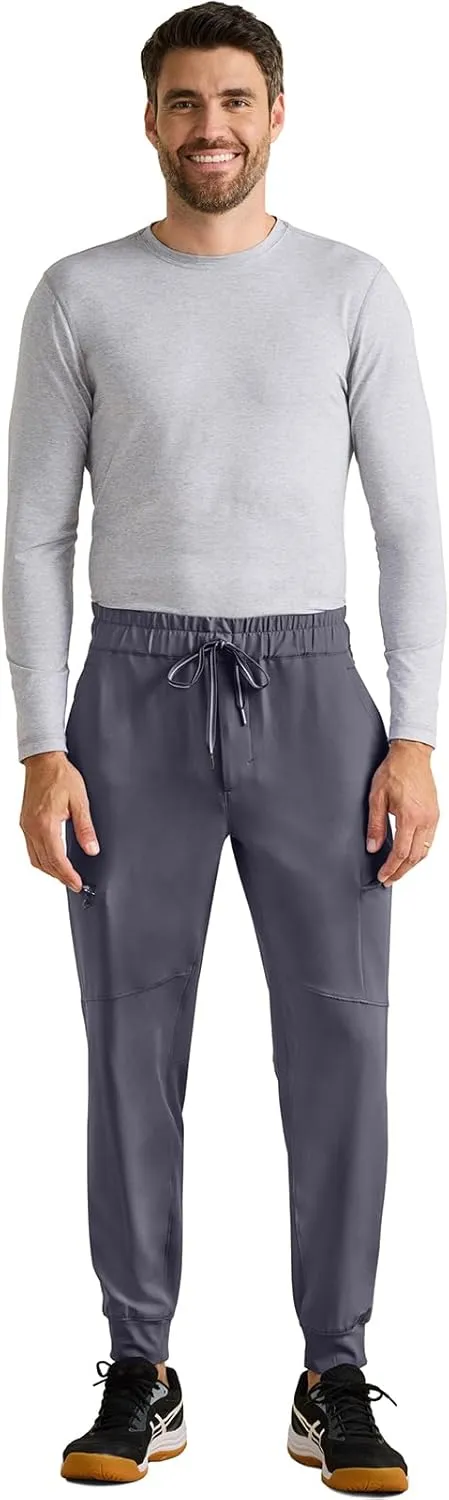 Healing Hands Men's Scrub Pant Nolen Jogger with 6 Pocket, Moisture Wicking, 360° Stretch & Recycled Fibers 9172