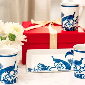 Indira- Set of 4 Mugs and 1 Tray