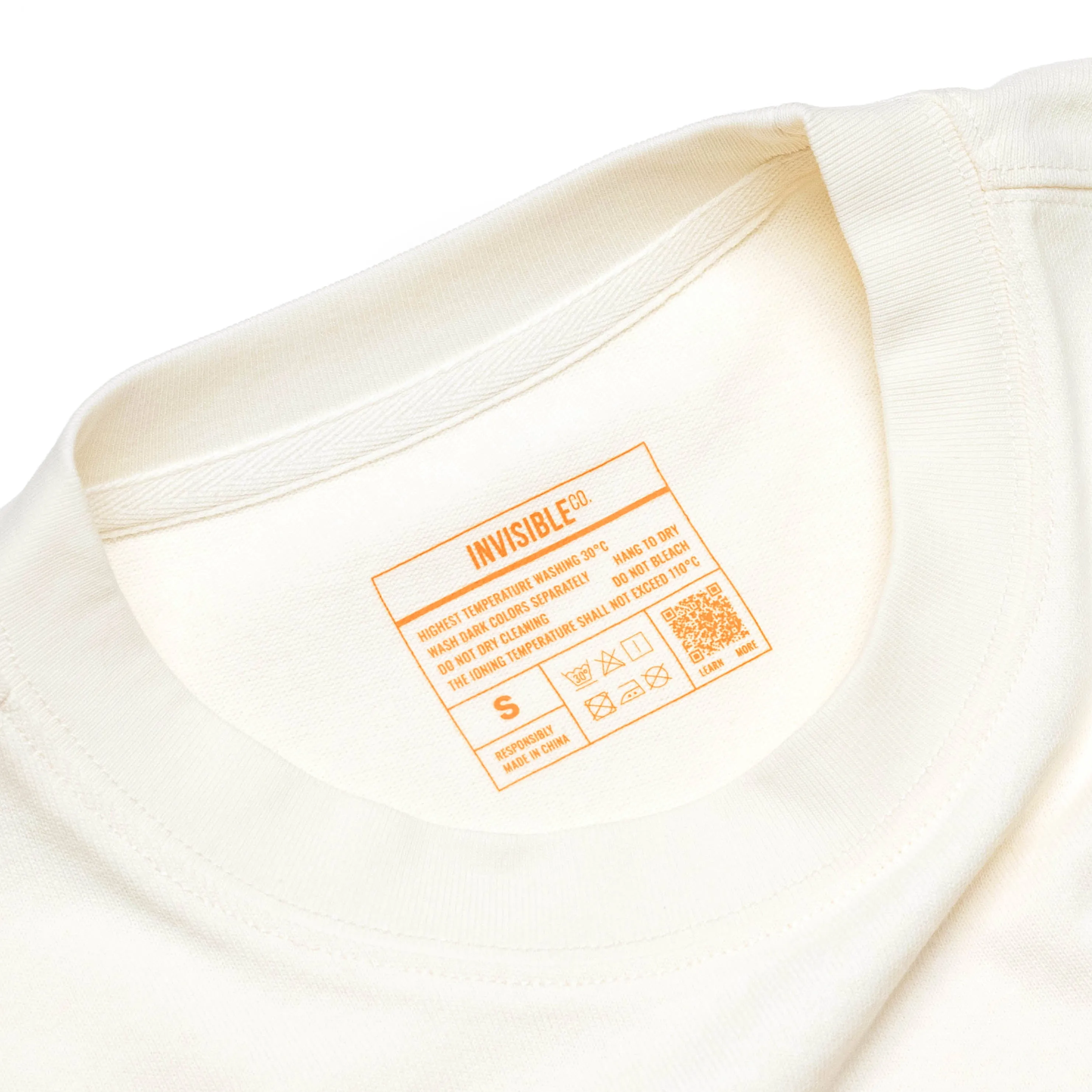Invisible Tee 100% Heavyweight Deadstock Cotton