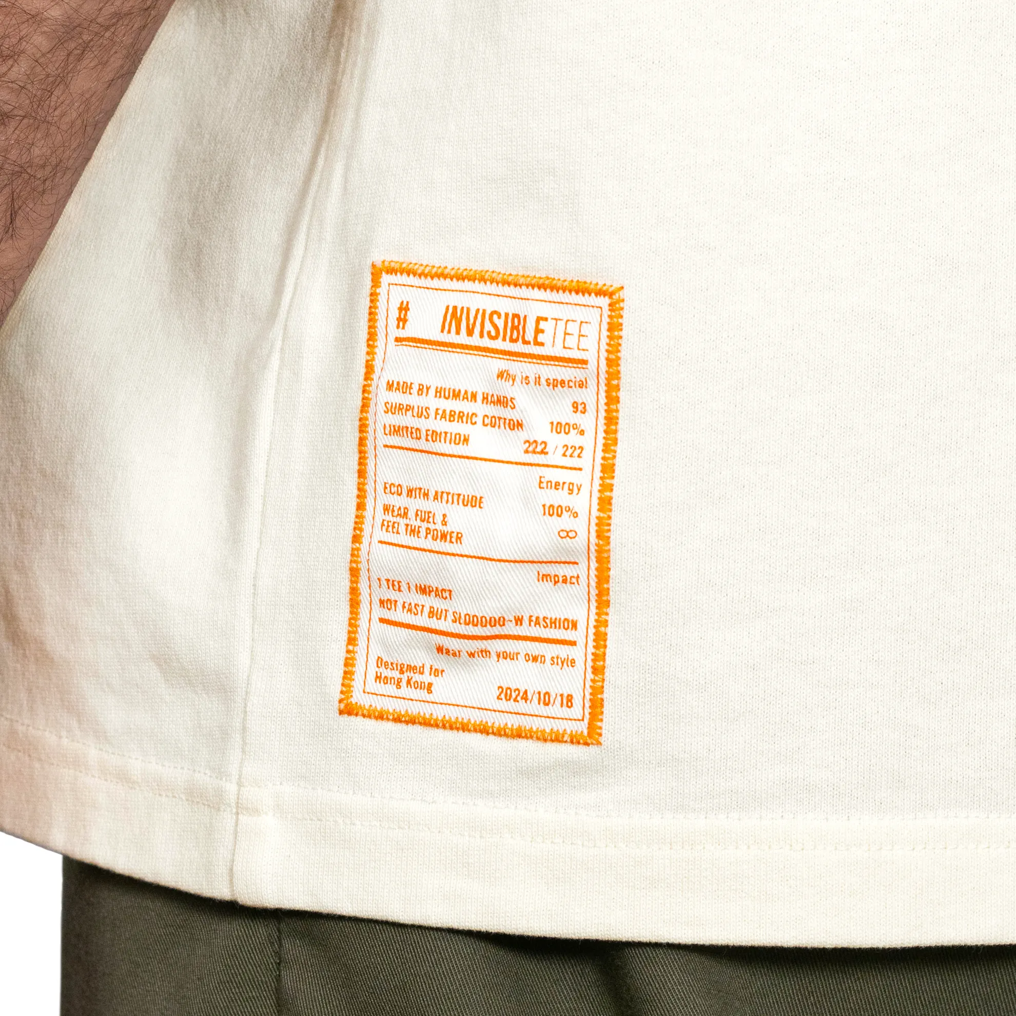 Invisible Tee 100% Heavyweight Deadstock Cotton