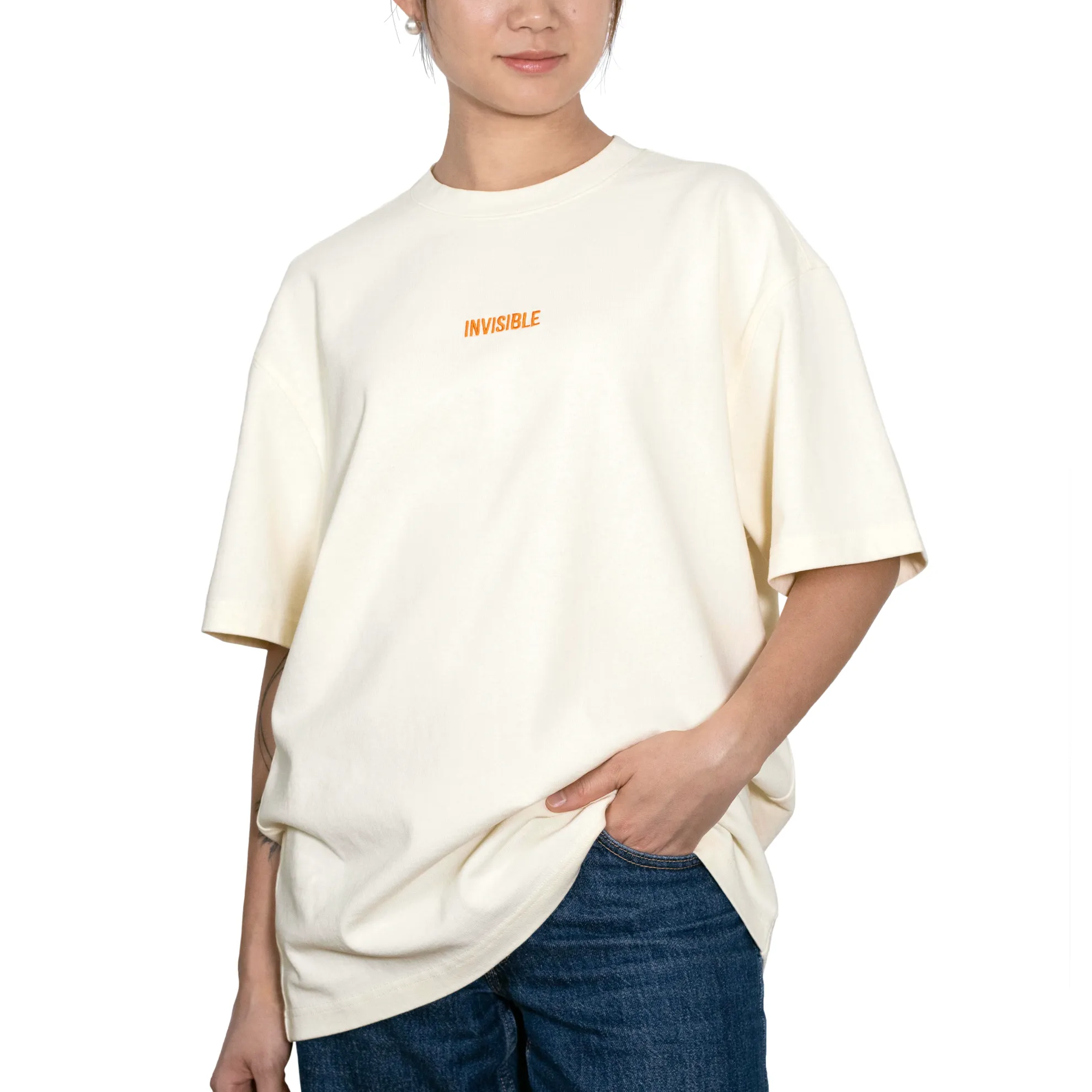 Invisible Tee 100% Heavyweight Deadstock Cotton