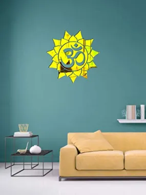 KC Decor Golden Mirror Acrylic om Wall Sticker self Adhesive for Home Decor (Mirror Acrylic )