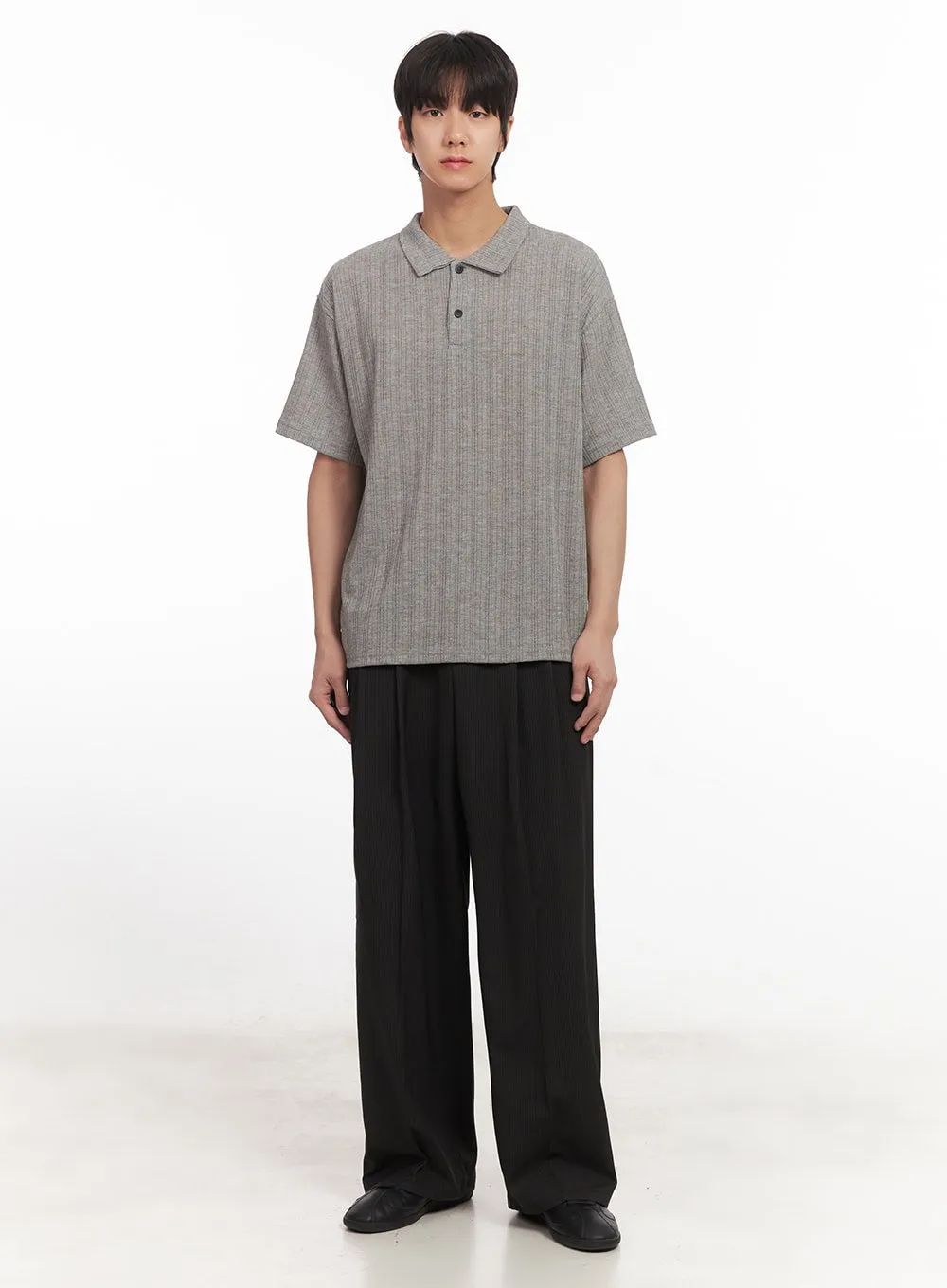 Men's Striped Pintuck Tailored Pants IA510
