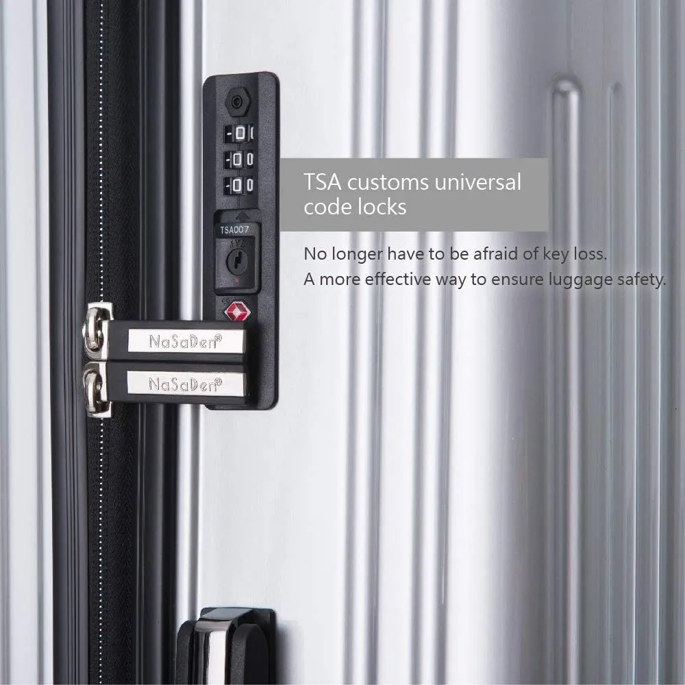 NaSaDen TSA Lock ABS PC Luggage with Spinner Wheels Checked Luggage German Design, Hope, 22, Flora Printed Beautiful Luggages, Super Light Weight and Recommended By 500  Kol.