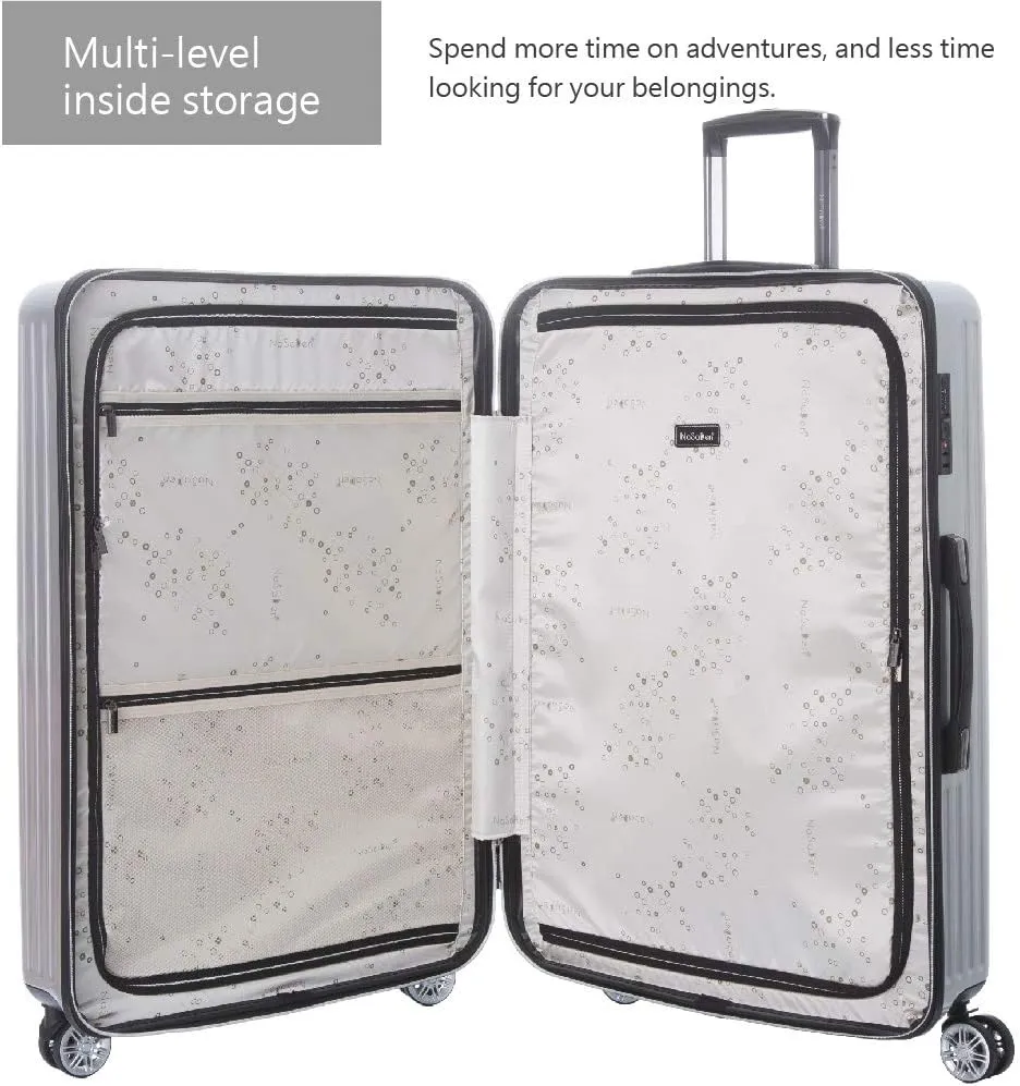 NaSaDen TSA Lock ABS PC Luggage with Spinner Wheels Checked Luggage German Design, Hope, 22, Flora Printed Beautiful Luggages, Super Light Weight and Recommended By 500  Kol.