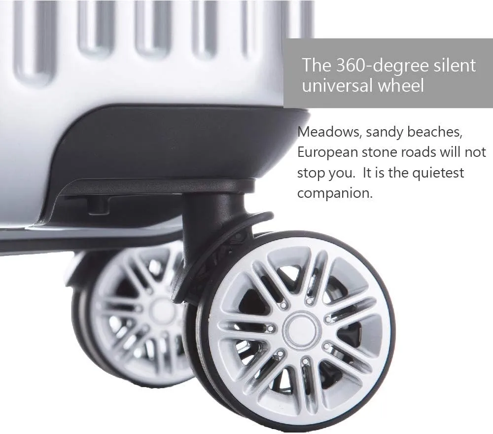 NaSaDen TSA Lock ABS PC Luggage with Spinner Wheels Checked Luggage German Design, Hope, 22, Flora Printed Beautiful Luggages, Super Light Weight and Recommended By 500  Kol.