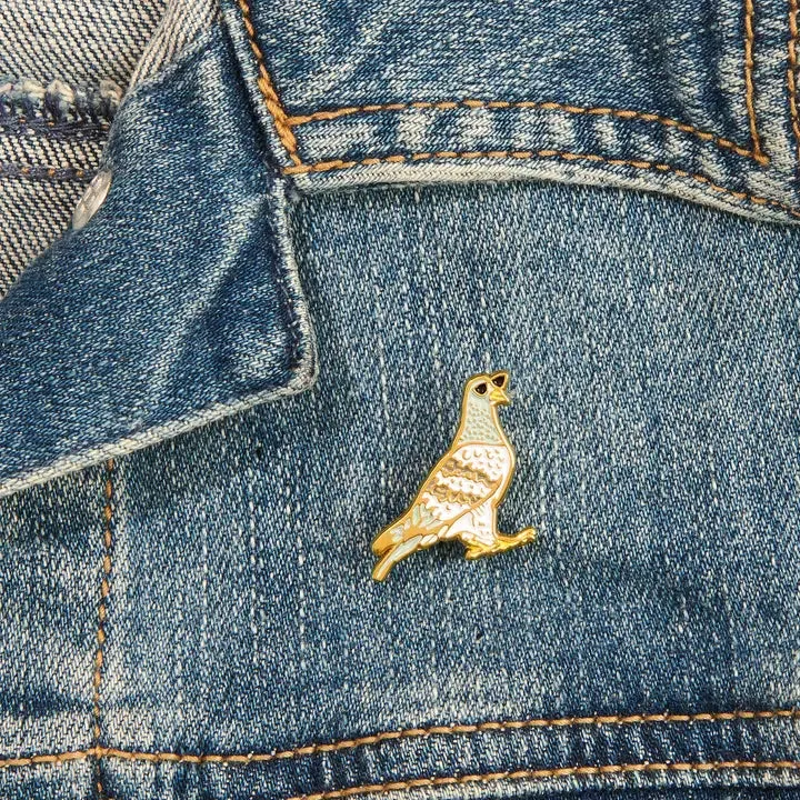 Pigeon Enamel Pin