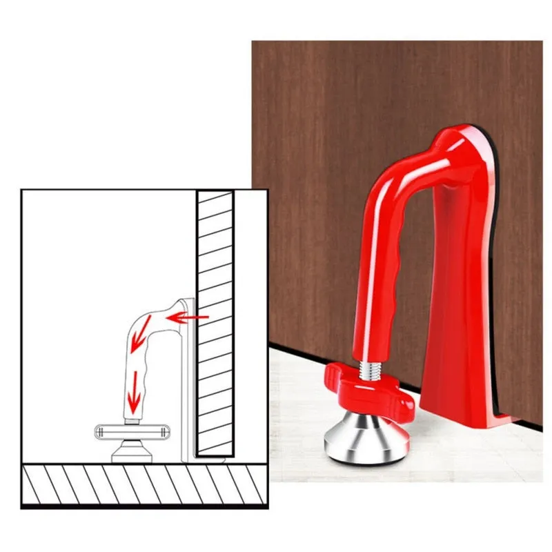 Portable Door Closer Jammer Lockdown Lock - Travel Security Device