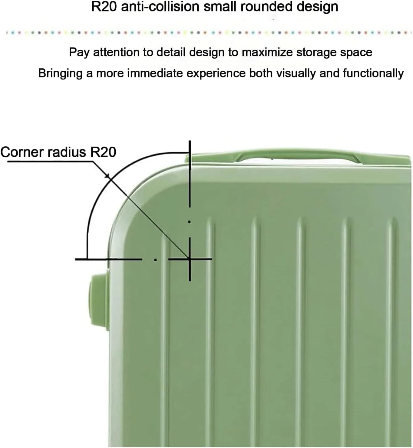 practical Luggage Suitcases With Wheels Portable Luggage Large Capacity Storage Hard Shell Suitcases Security Combination Lock Carry On Luggage easy to move
