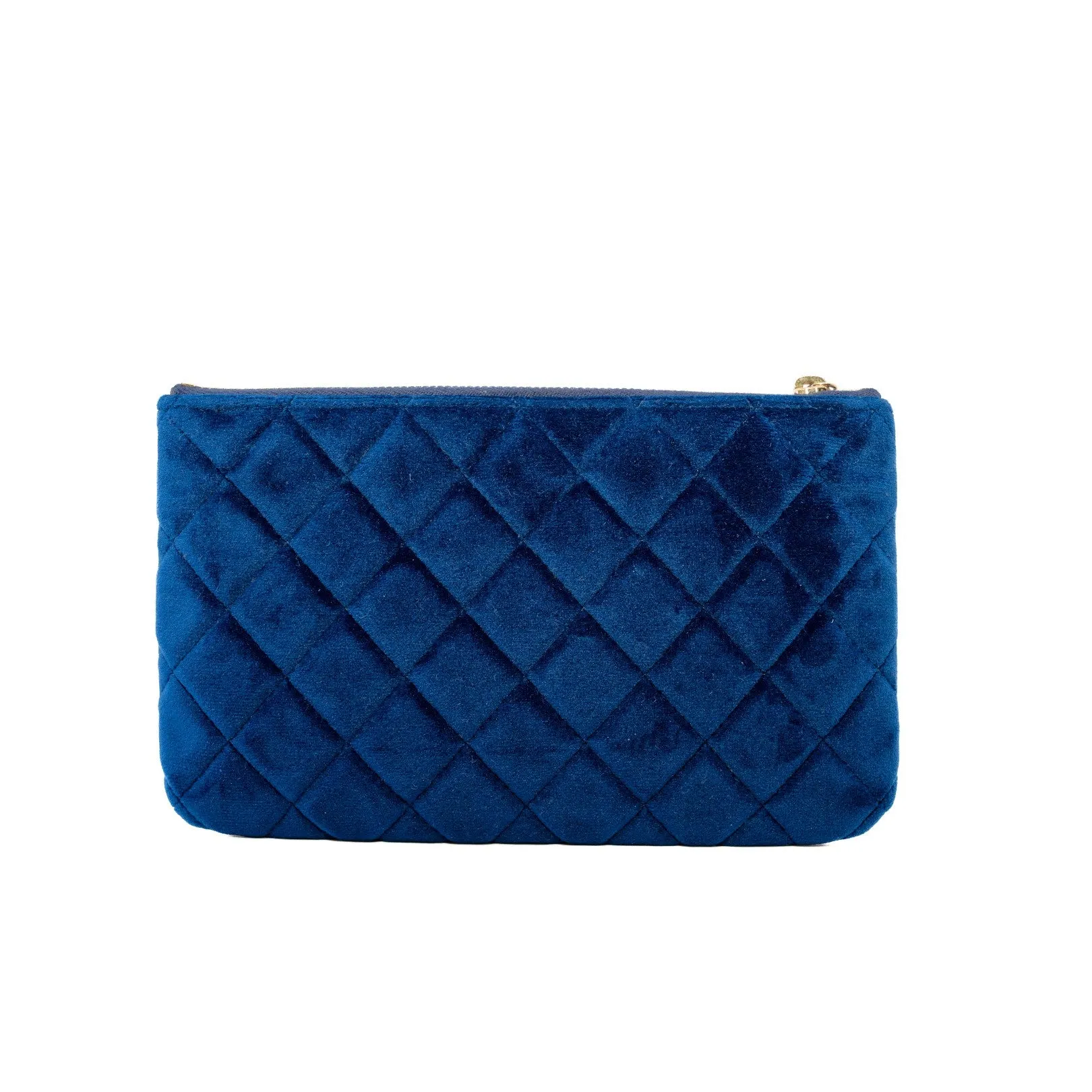 Reissue 2.55 Small O-Case Pouch Velvet Blue Ghw Seri 29