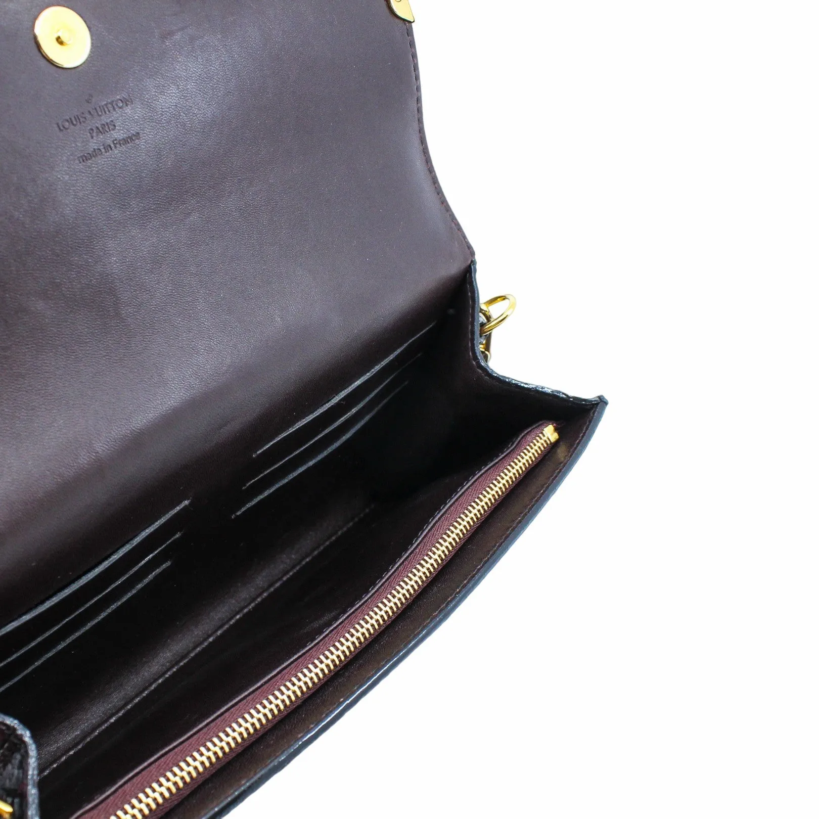 Rossmore Mm Purple Python Skin Leather Clutch ghw