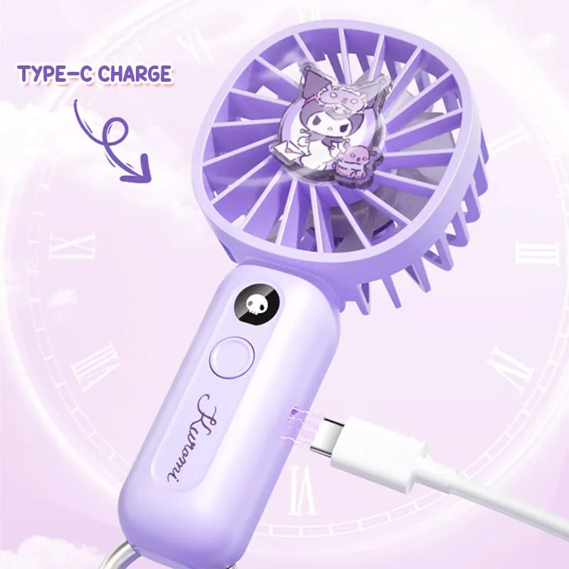 Sanrio Handheld Pocket Fan With Carabiner