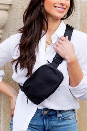 Sleek Urban Roam Nylon Belt Sling Bag
