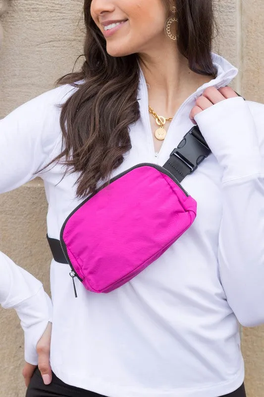 Sleek Urban Roam Nylon Belt Sling Bag