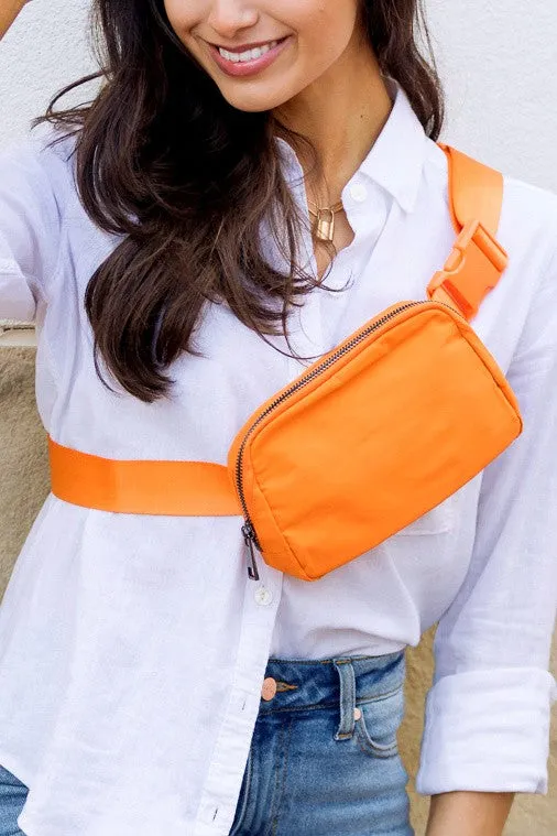 Sleek Urban Roam Nylon Belt Sling Bag
