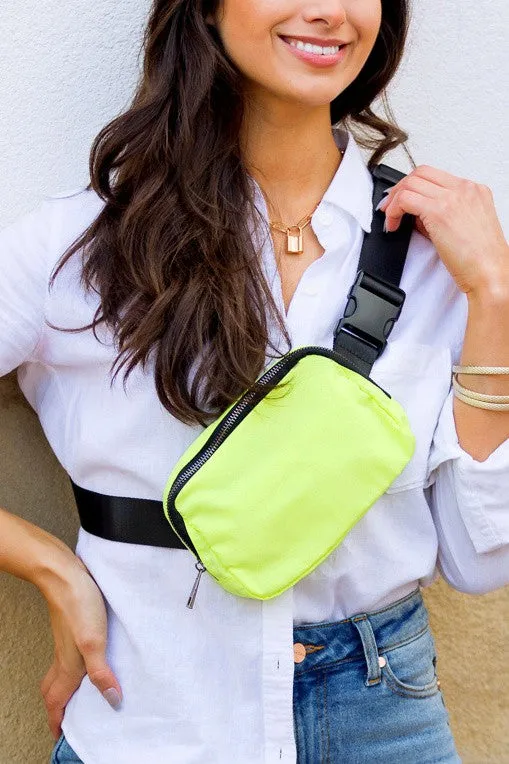 Sleek Urban Roam Nylon Belt Sling Bag