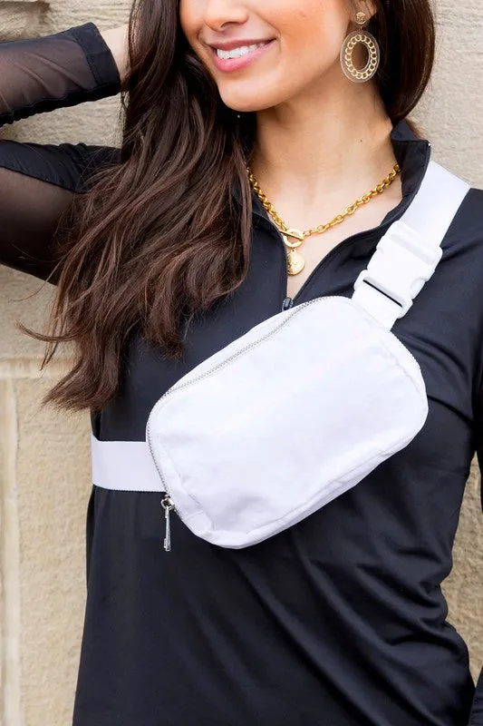 Sleek Urban Roam Nylon Belt Sling Bag