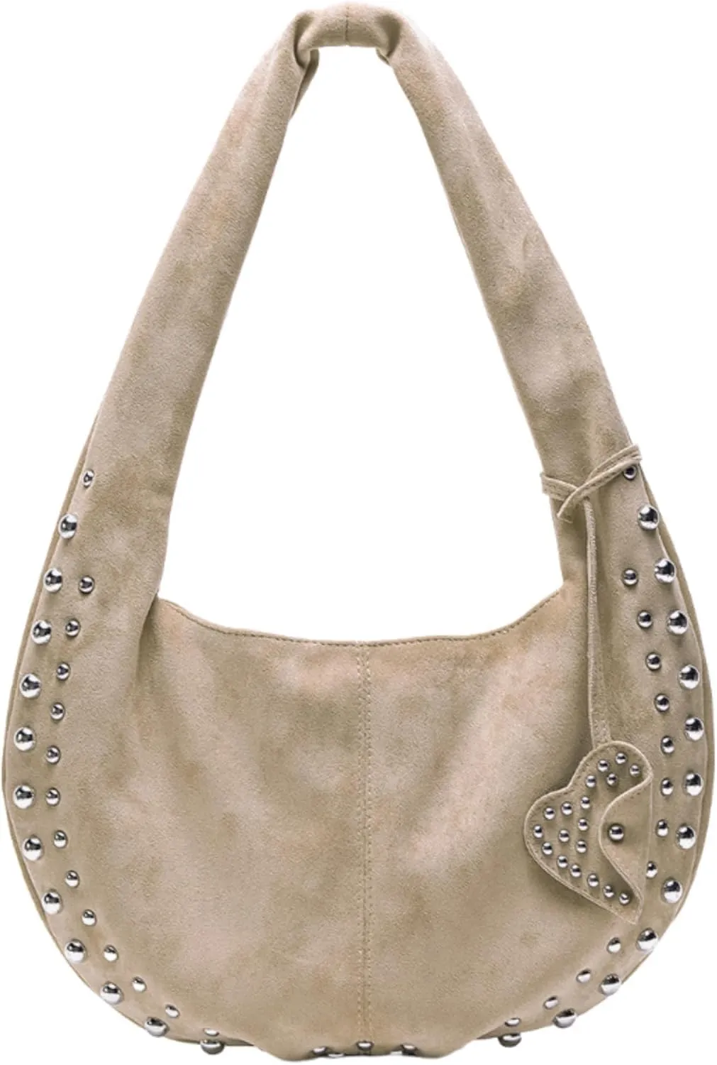 Studded Purses Y2k Shoulder Bag Vegan Leather Shouder Purse Suede Handbag Fall Suede Purse 2000s Vintage