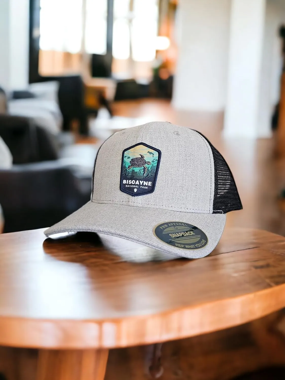 Stylish Biscayne Florida Snapback for Outdoor Enthusiasts National Park