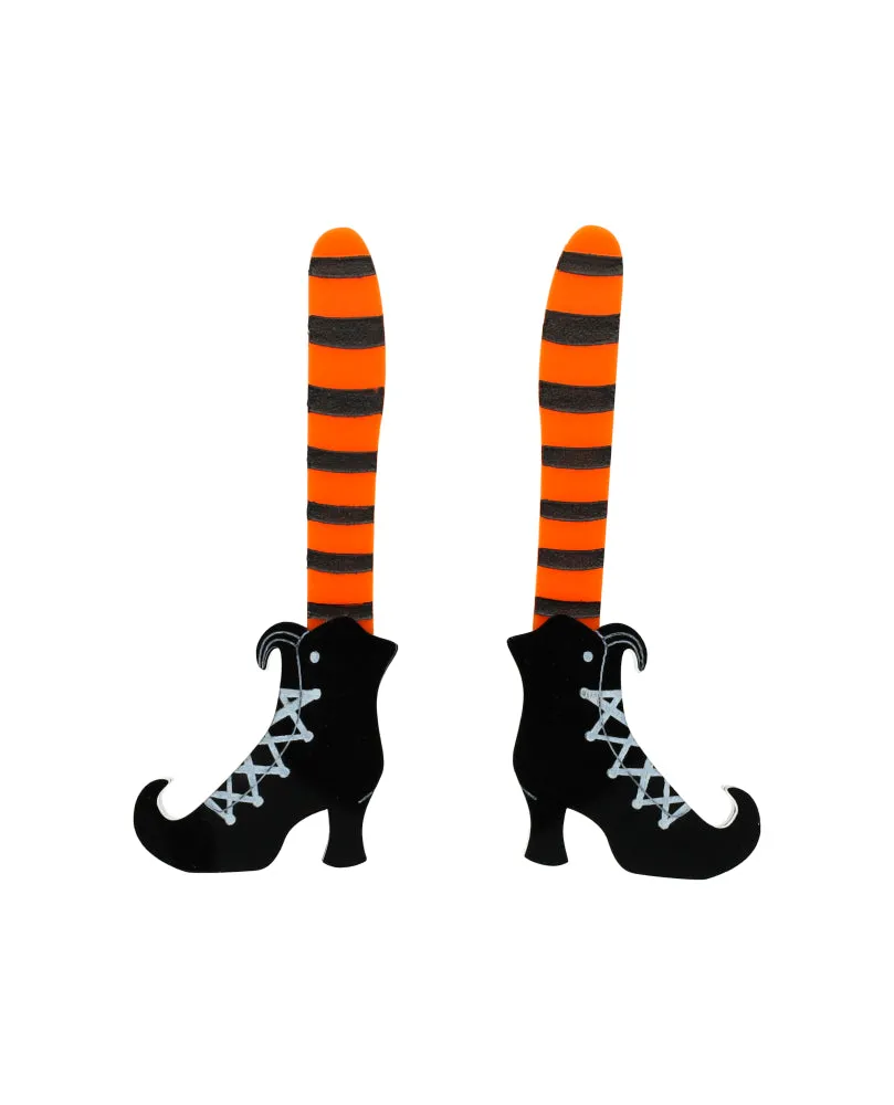 Stylish Witch Boots Earrings