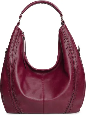 Women Hobo Bags Oversized Leather Handbags PU Crossbody Shoulder Totes Winter Stylish Purses