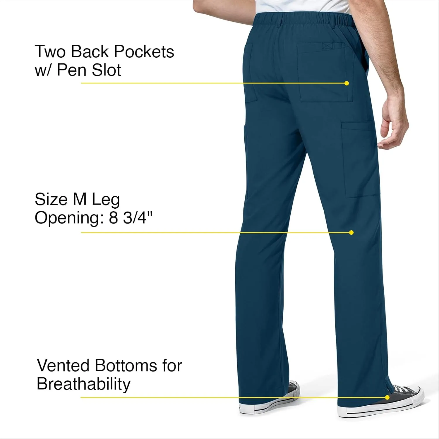 WonderWink Men's Cargo Pocket Pant