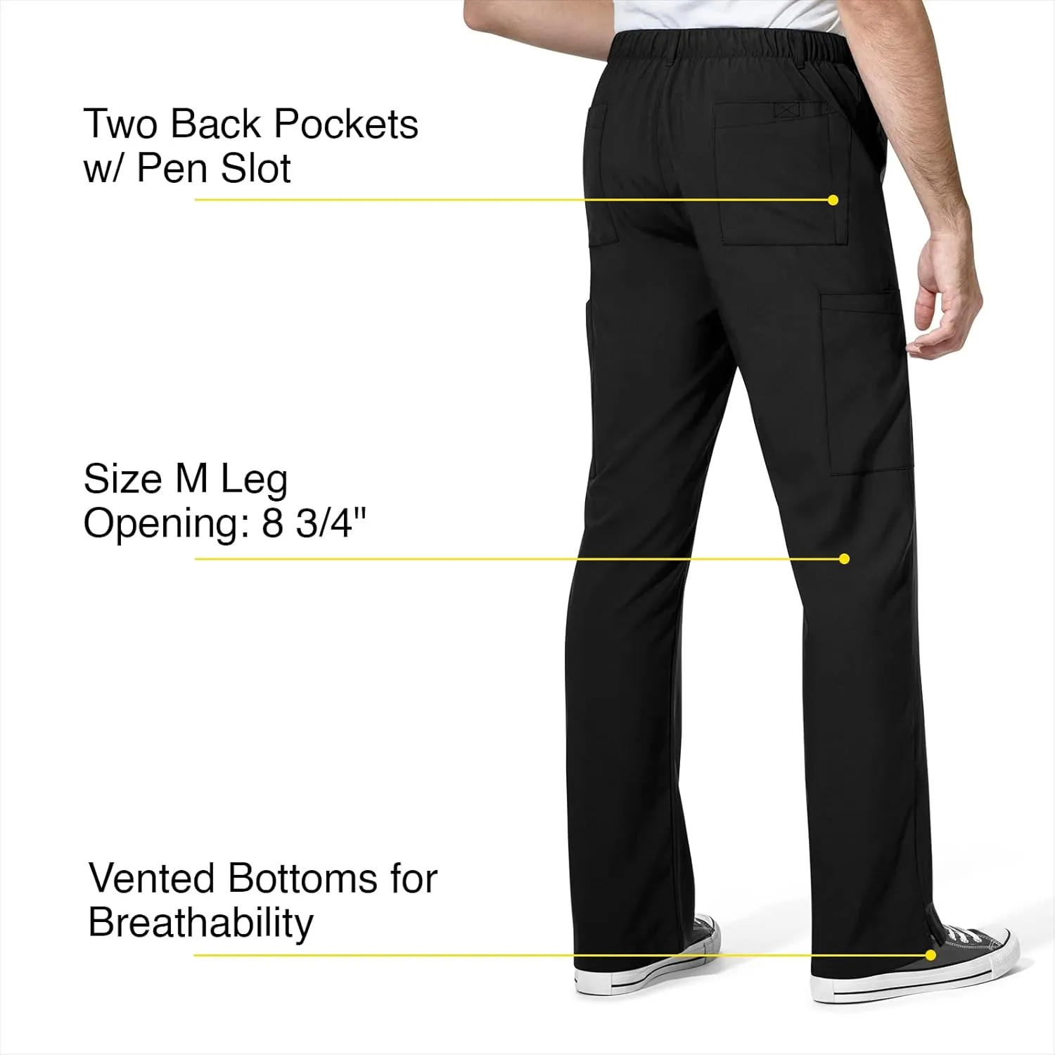 WonderWink Men's Cargo Pocket Pant