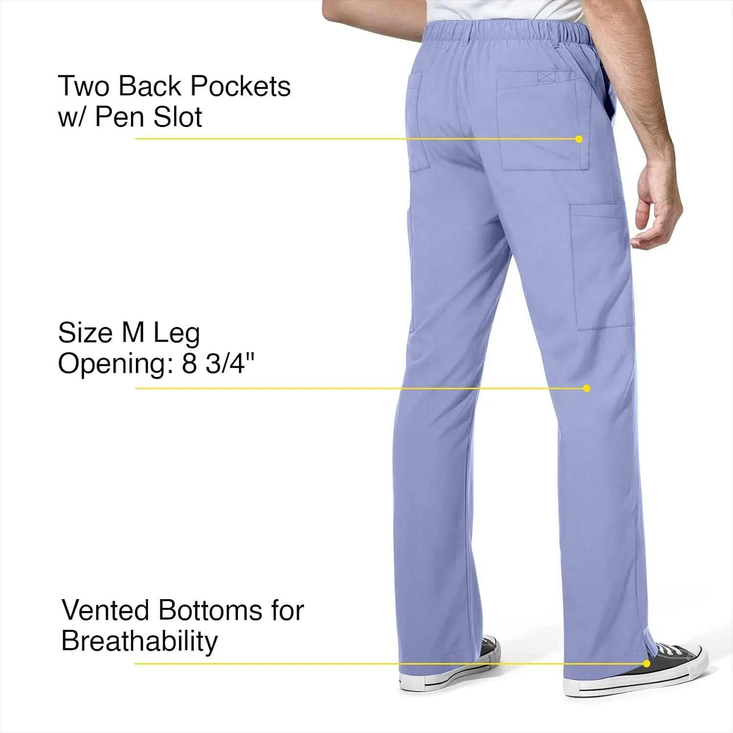 WonderWink Men's Cargo Pocket Pant